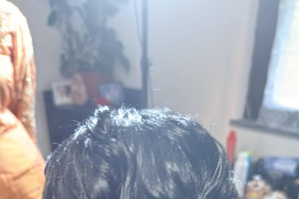 Bridal punjab updo