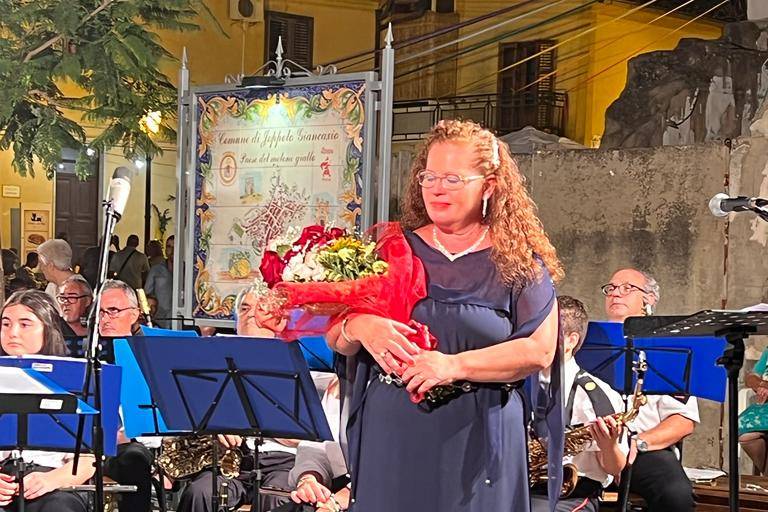 Fiori per me dopo il concerto