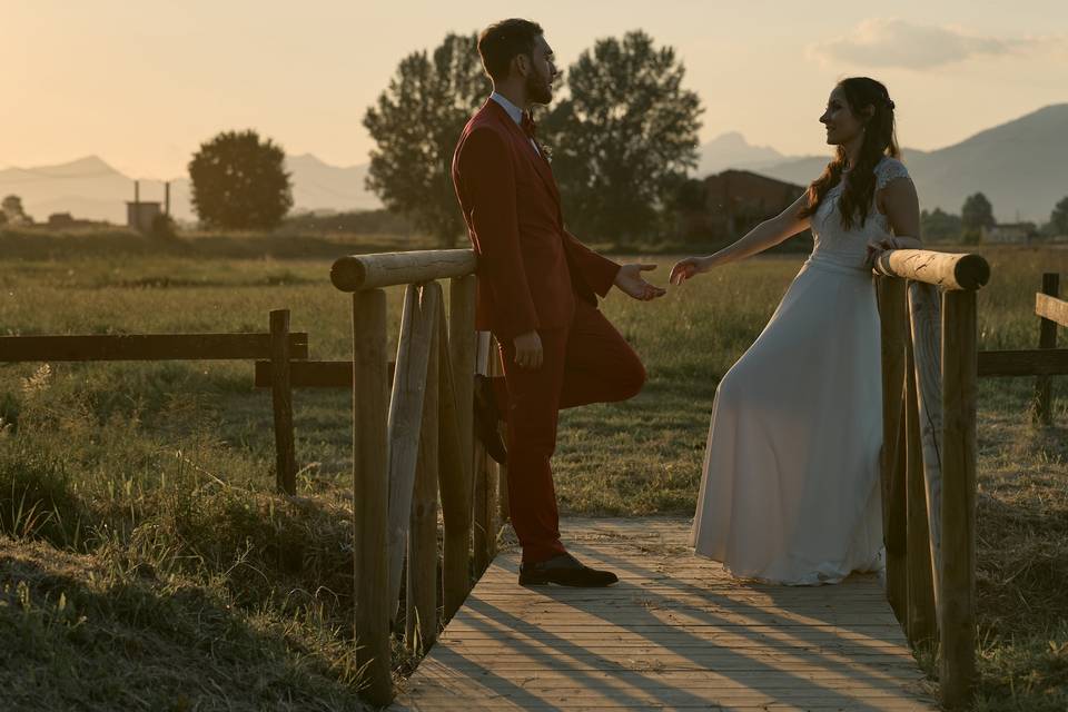 Sposi tramonto