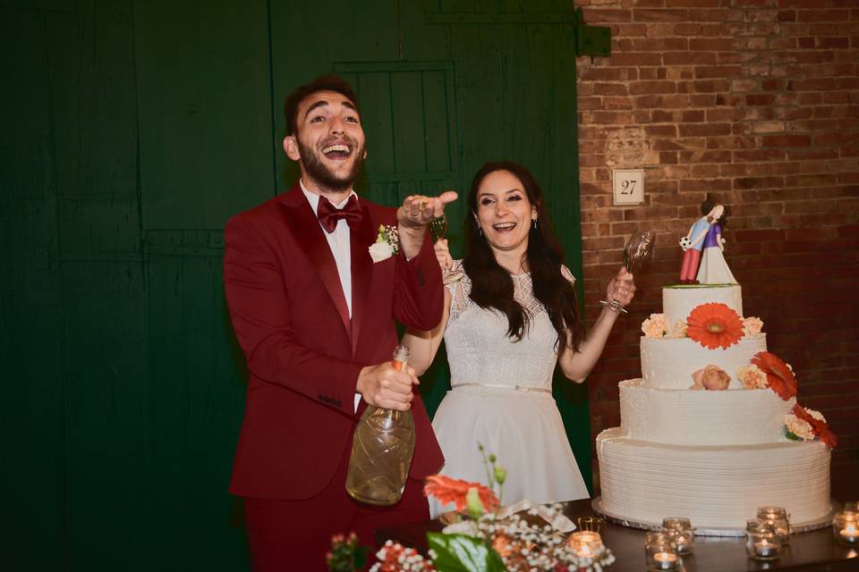 Foto con torta