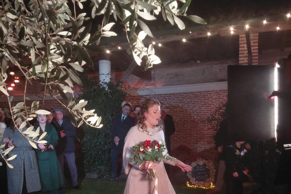 Il lancio del bouquet