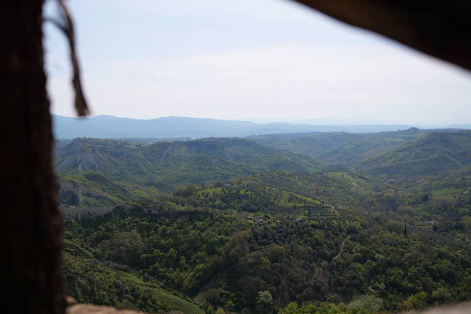 Vista dei calanchi