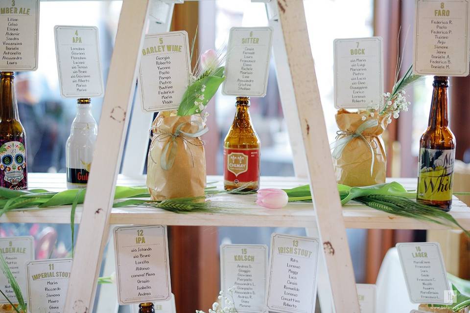 Tableau mariage tema birra