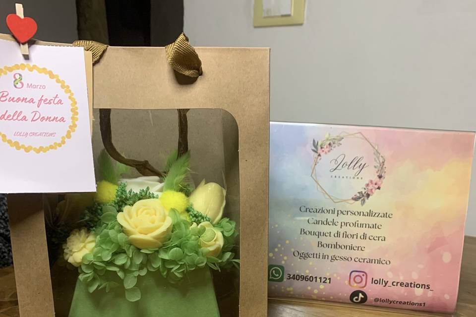 Borsetta verde boquet