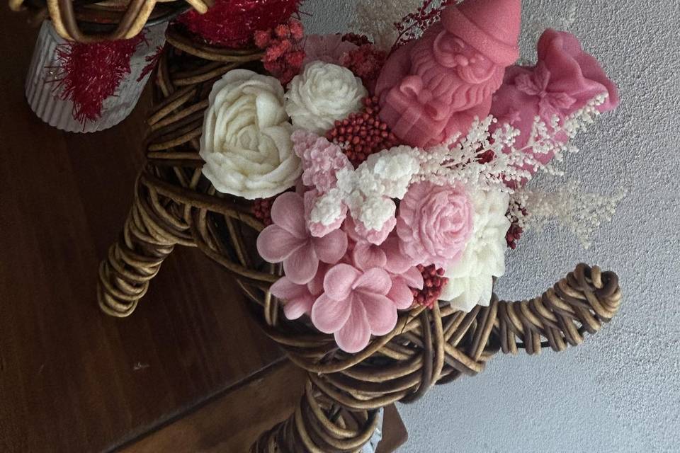 Renna natalizia boquet