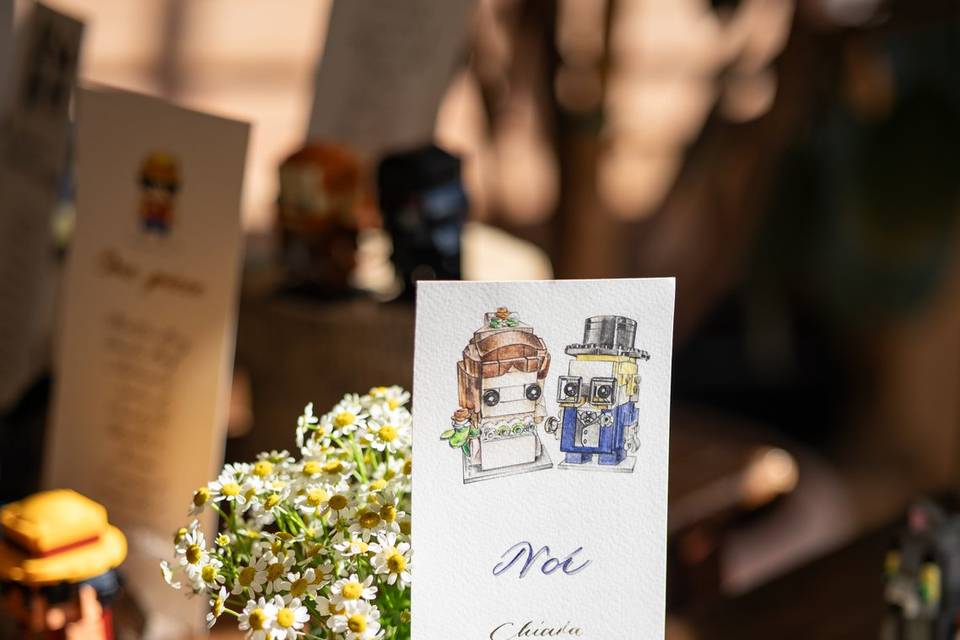 Tableau de mariage tema Lego