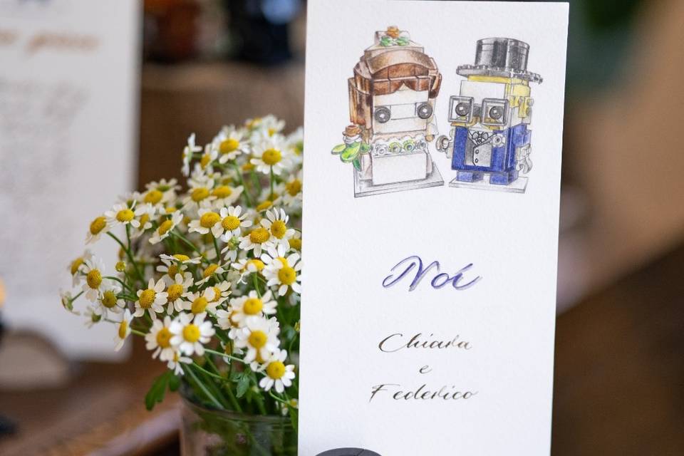Tableau de mariage tema Lego
