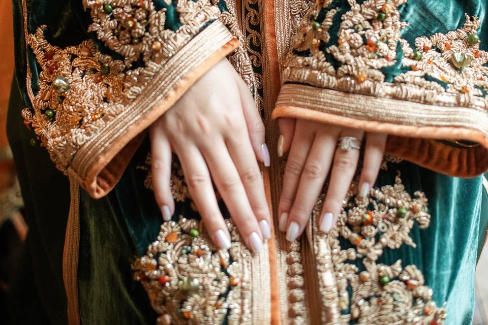 Dettaglio abito sposa