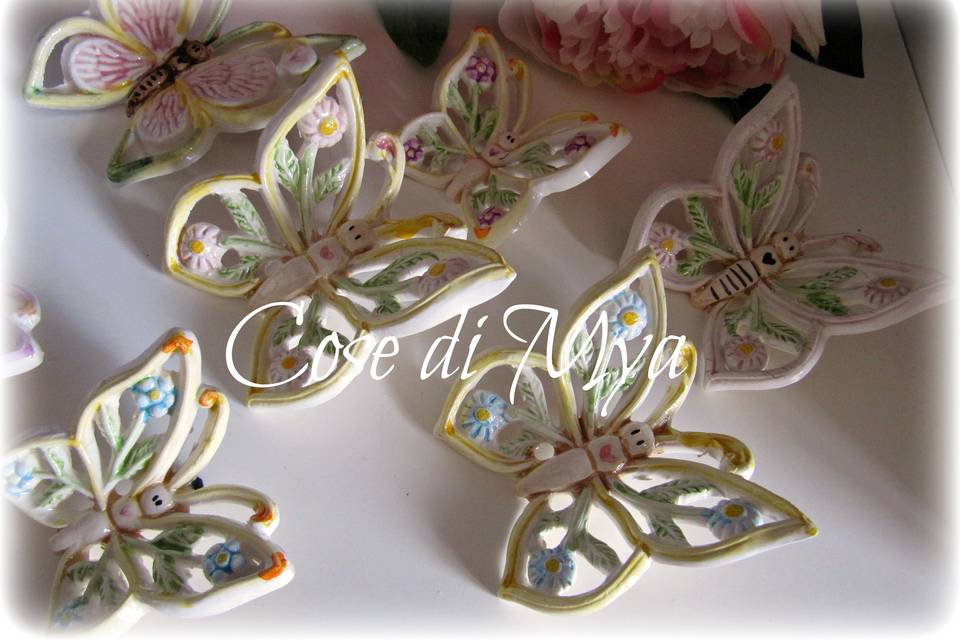 Farfalle in ceramica