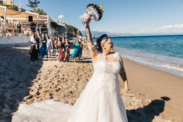 Lancio del bouquet