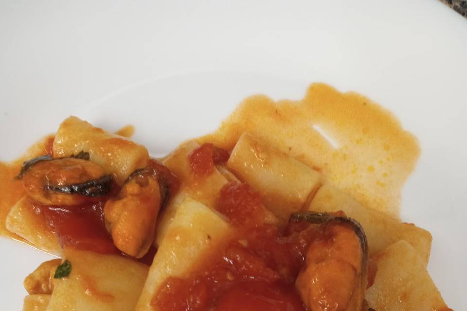 Paccheri con cozze