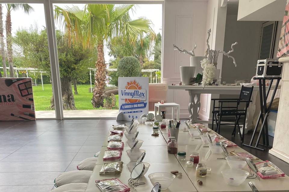Allestimento beauty farm