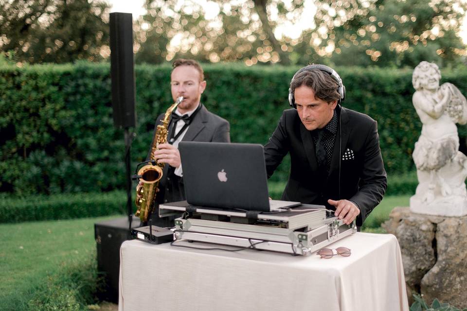 Dj & sax a Villa Marigola