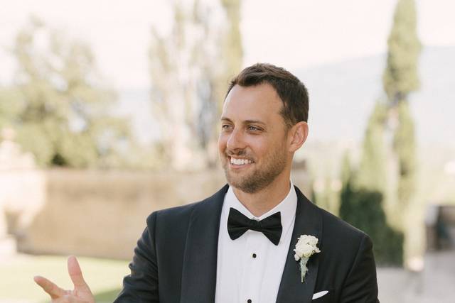 Groom happy