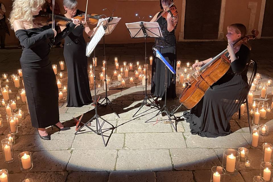 Candel light string quartet