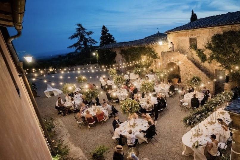 The Villa’s  courtyard