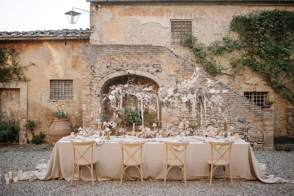 The Courtyard in pastel colors