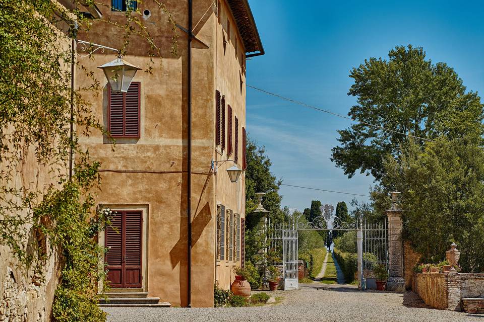 The Villa’s courtyard