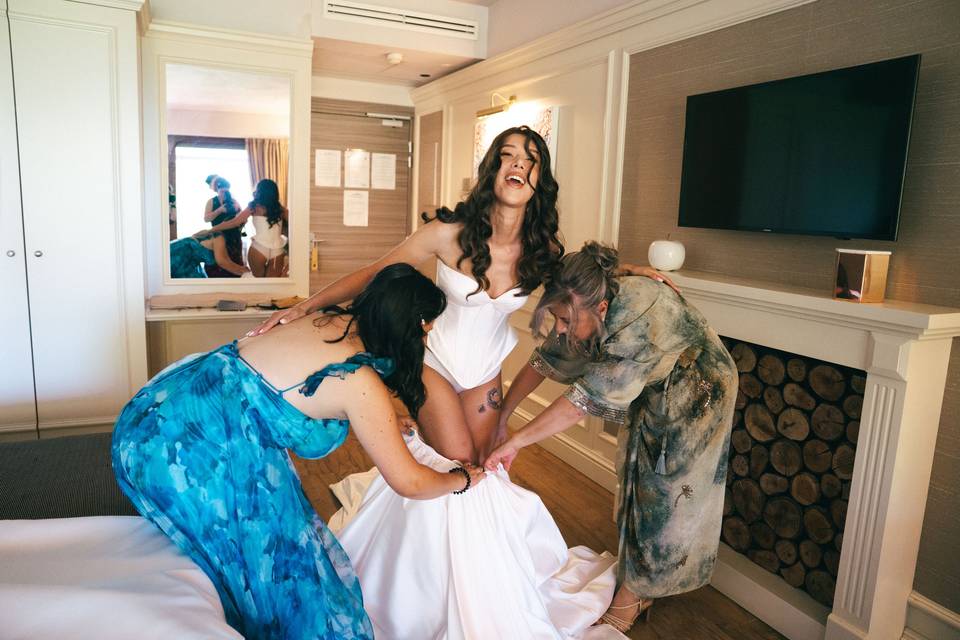 Preparazione della sposa