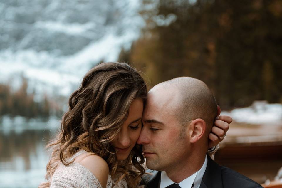 Trash the dress Lago di Braies