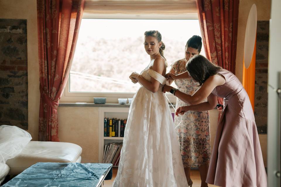 Preparazione sposa