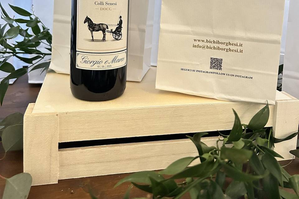 Bomboniere Vino Bichi Borghesi