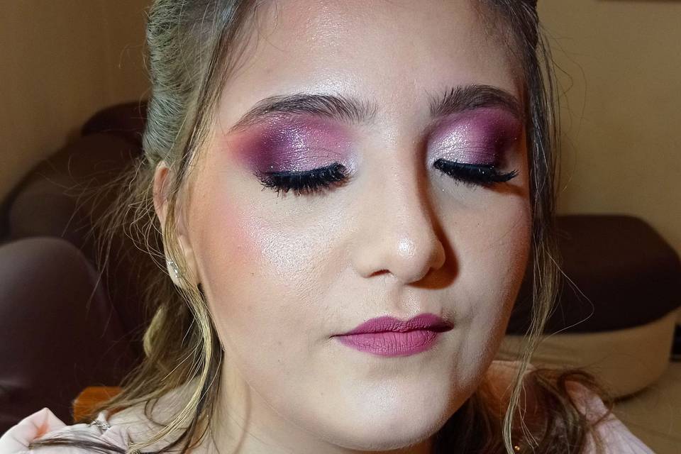 Trucco rosato cerimonia