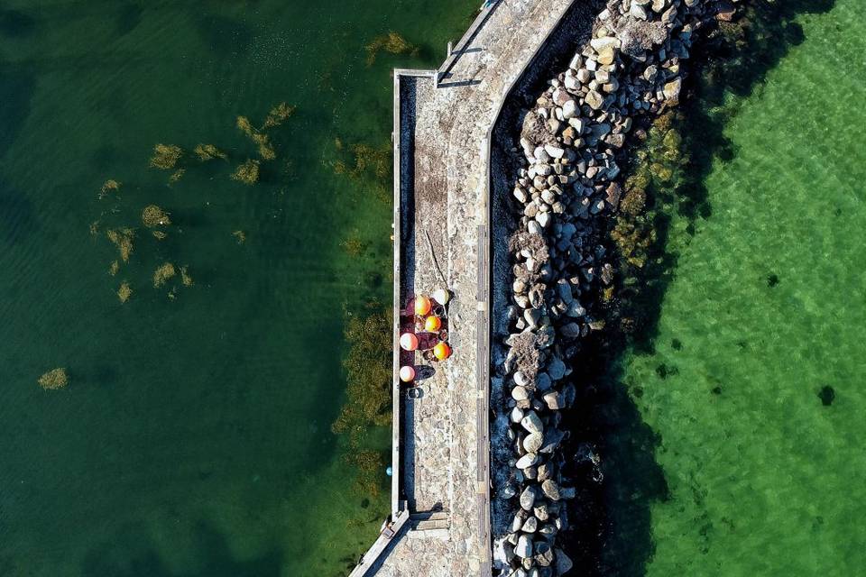 Ripresa con drone matrimonio