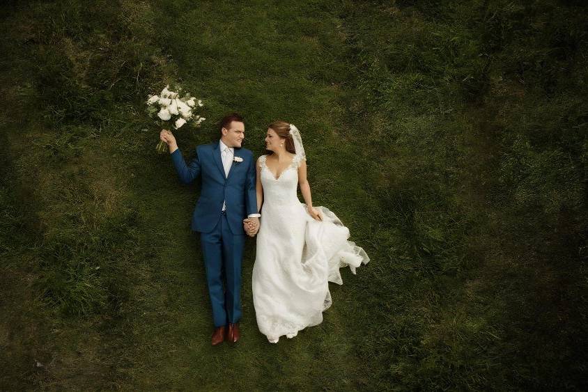 Ripresa con drone matrimonio