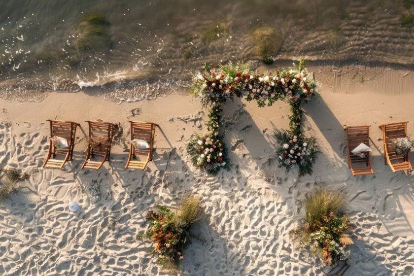 Ripresa con drone matrimonio
