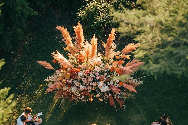 Ripresa con drone matrimonio