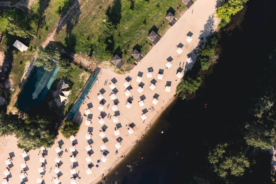Ripresa con drone matrimonio