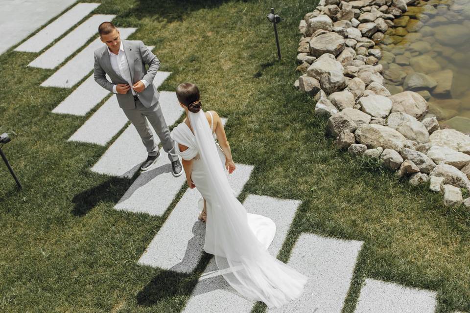 Ripresa con drone matrimonio