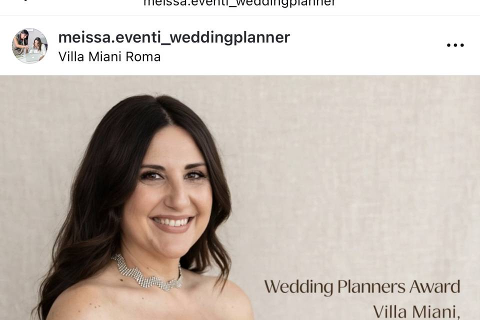 Wedding Planner Award