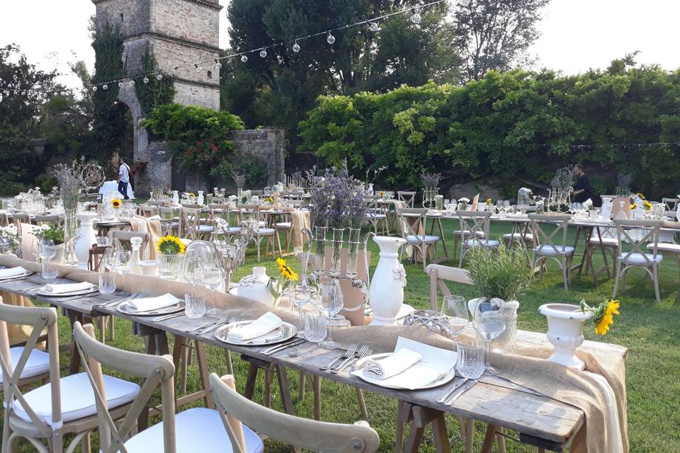 Country chic: allestimento