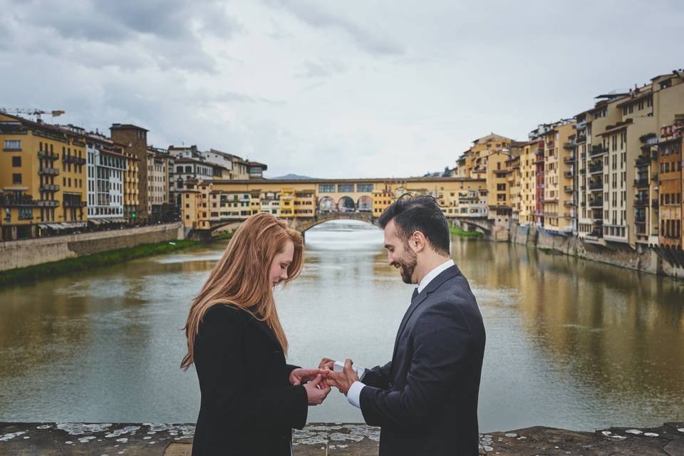 Florence engagement photo