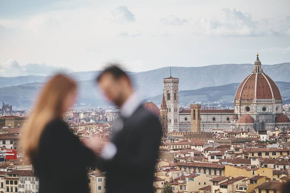 Florence engagement photo