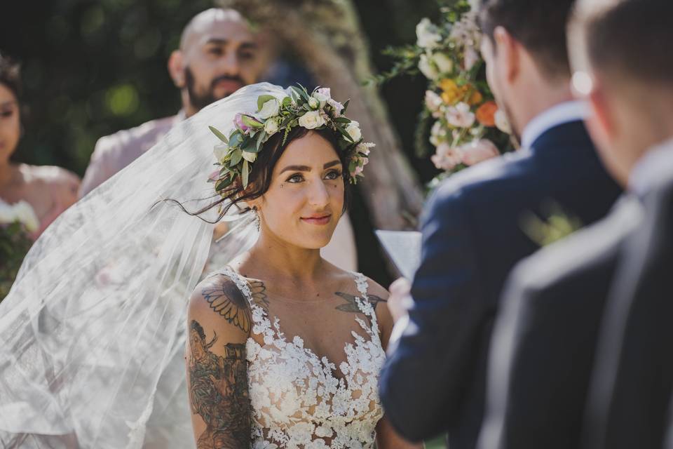 Tuscany Wedding - candid photo