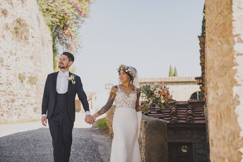 Tuscany Wedding - candid photo