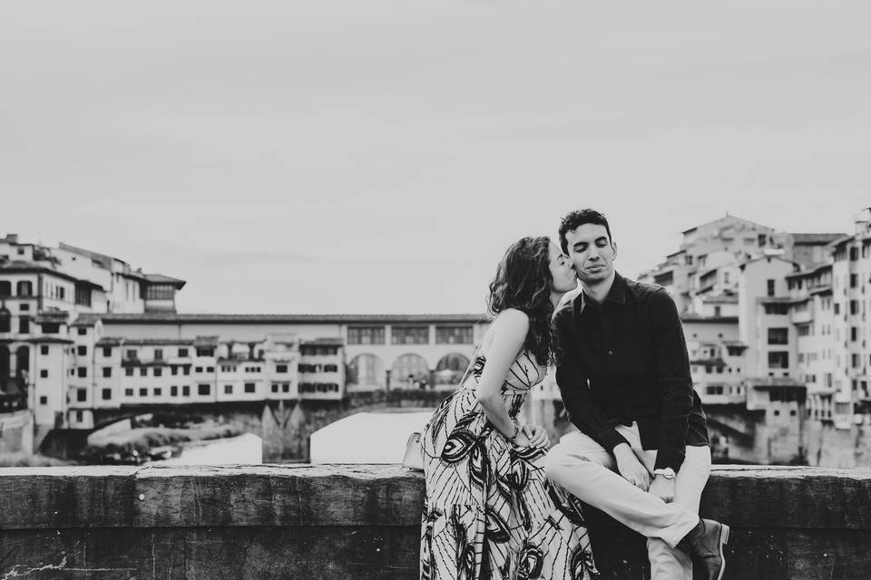 Florence engagement photo