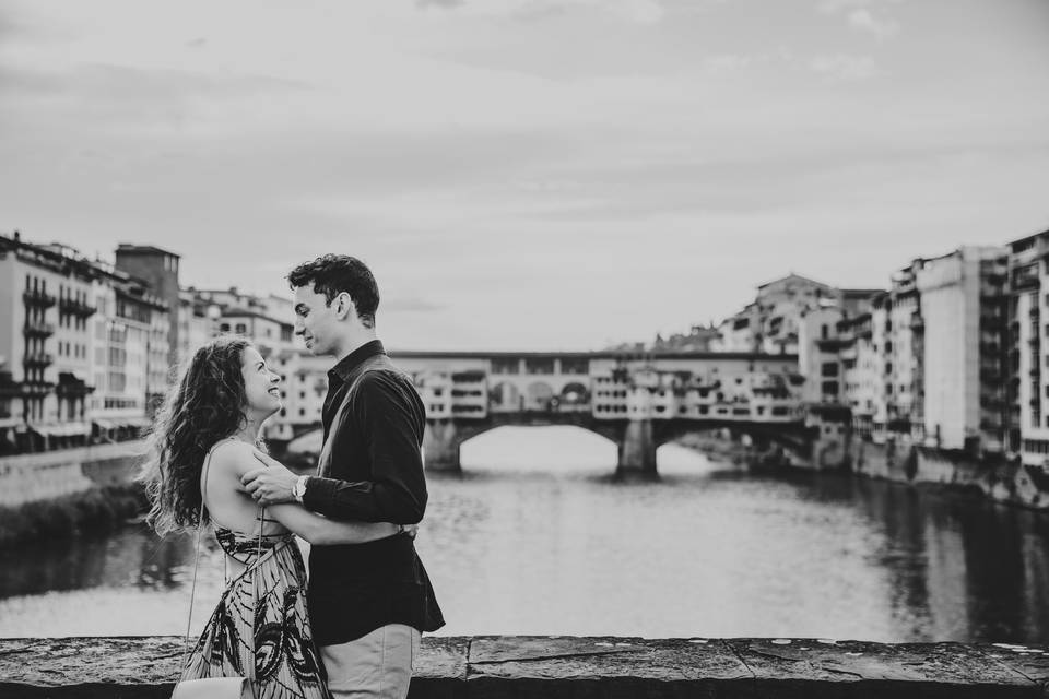 Florence engagement photo