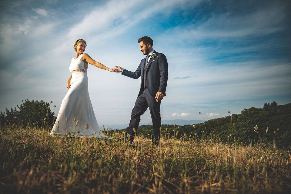 Tuscany Wedding - candid photo