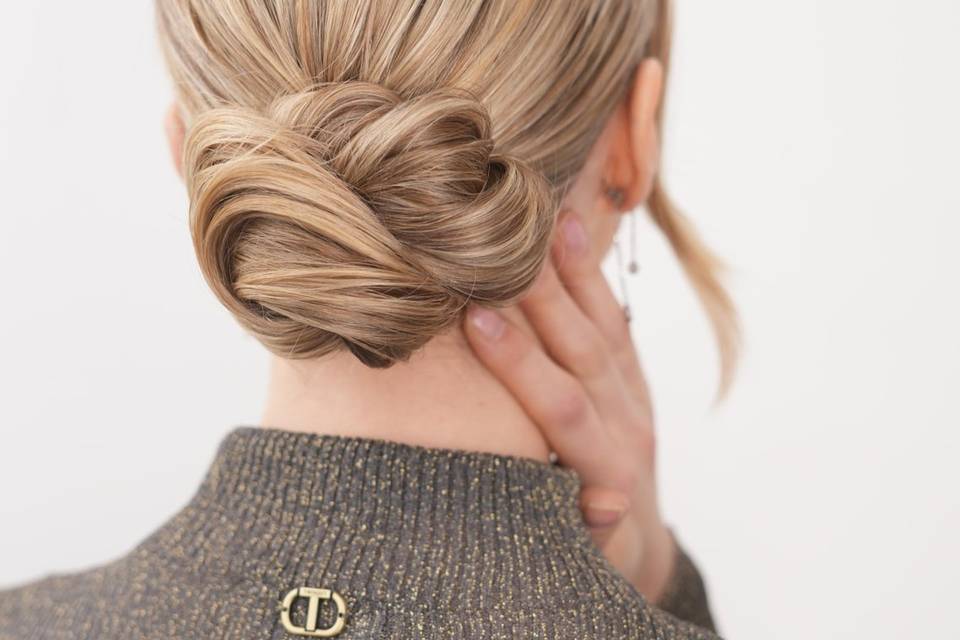 Sleek bun