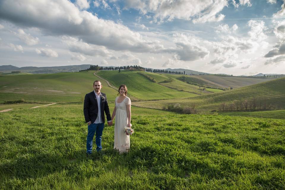 In campagna a Lajatico