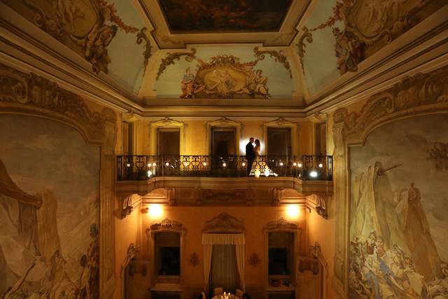 L'interno della villa