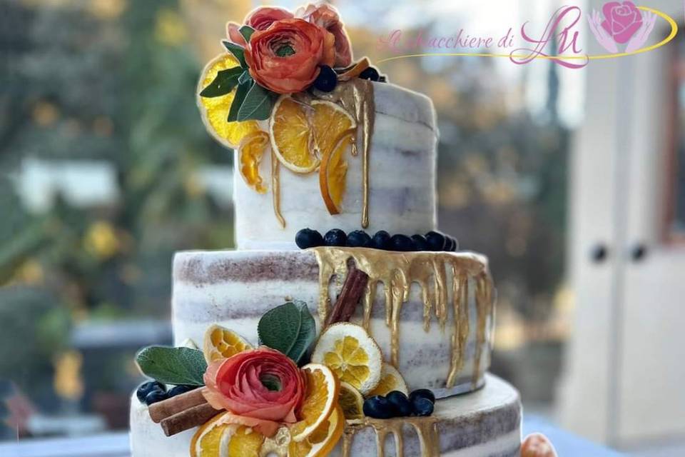 Dripcake wedding cake