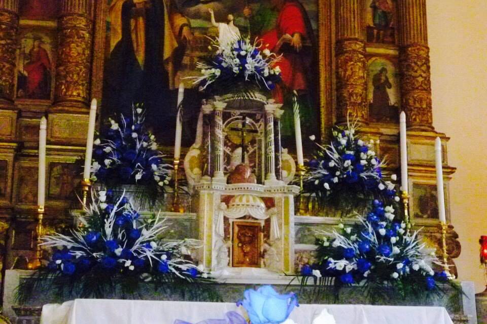 Altare in blu