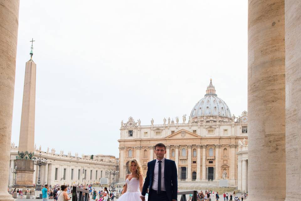 Ammirando la tenerezza a Roma