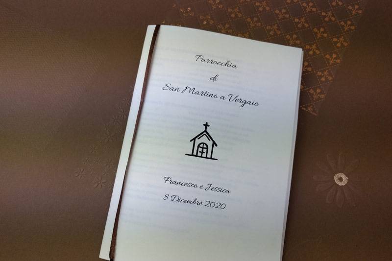 Libretto messa nastro oro