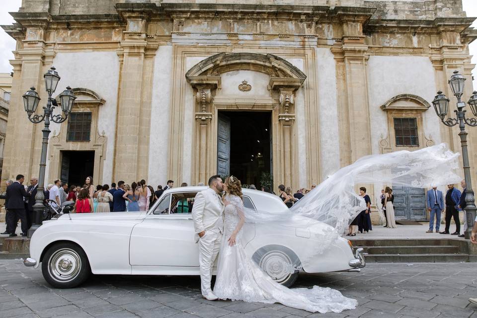 Weddin in Rolls-Royce